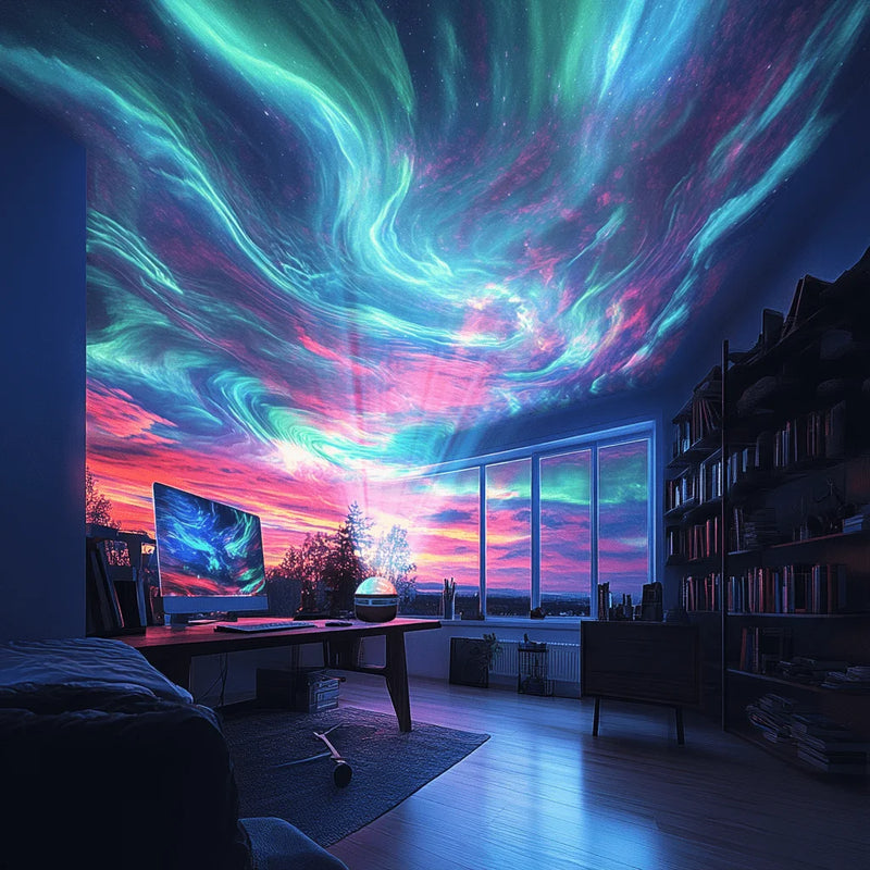 Starlit Aurora Projector - Stonrift atmospheric home decor
