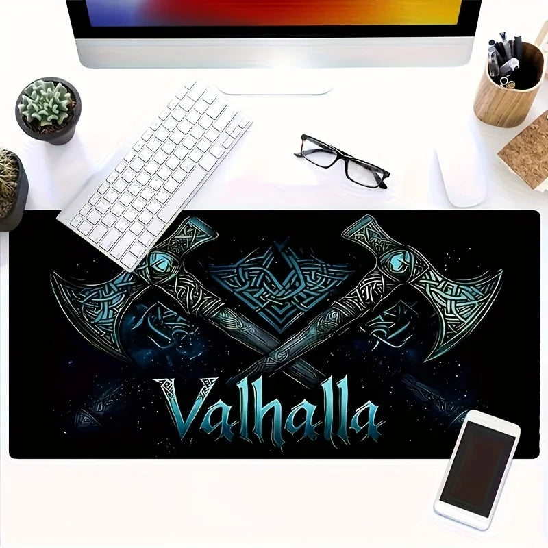 Runestone Valhalla Desk Mat - Stonrift atmospheric home decor