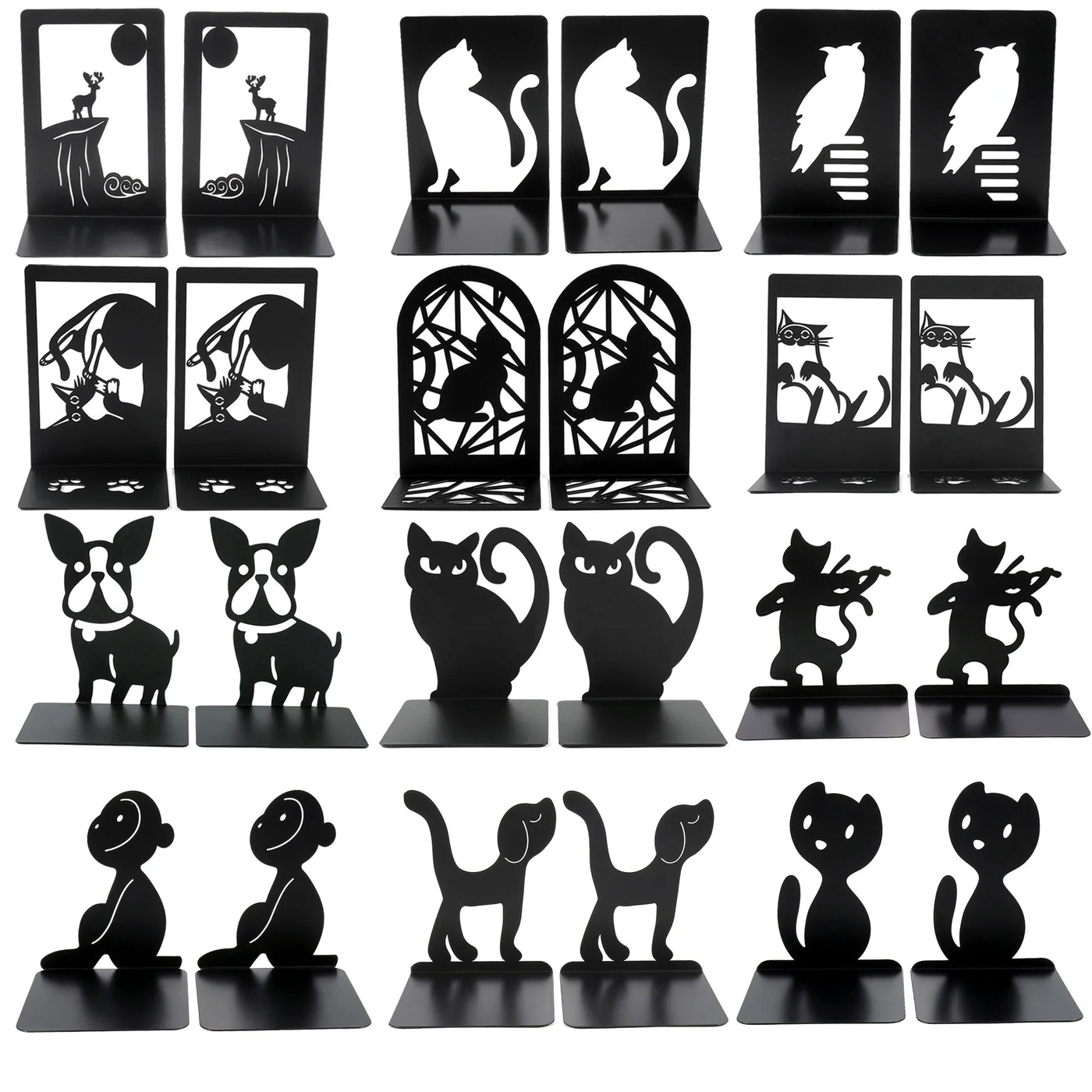 Silhouette Animal Bookends - Stonrift atmospheric home decor