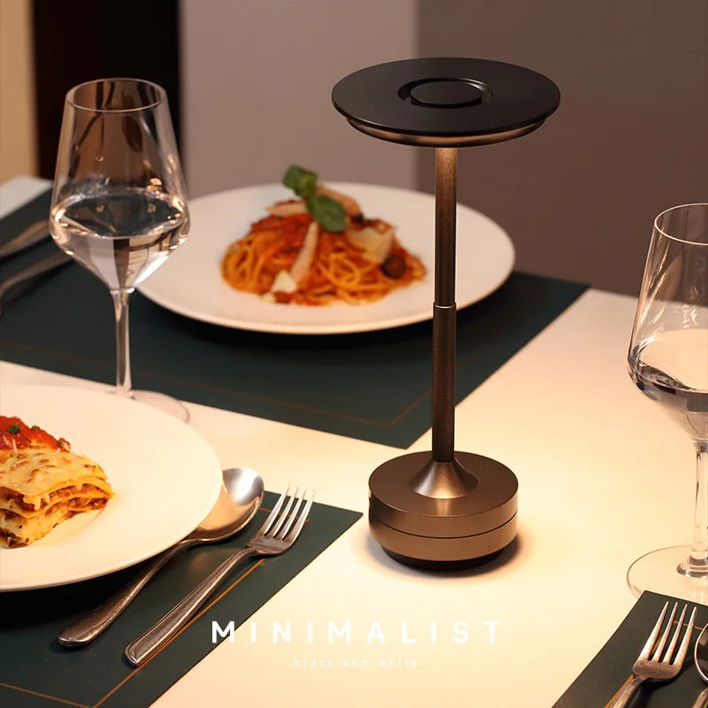 EmberHalo Cordless Table Lamp - Stonrift atmospheric home decor