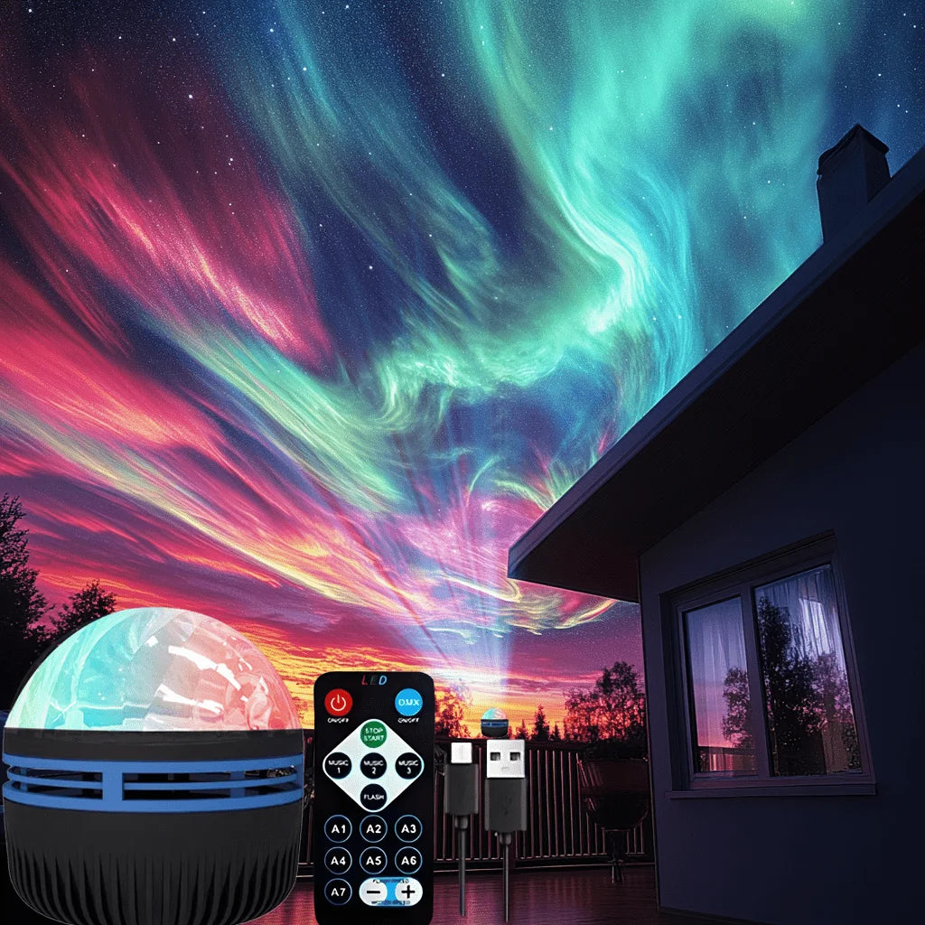 Starlit Aurora Projector - Stonrift atmospheric home decor