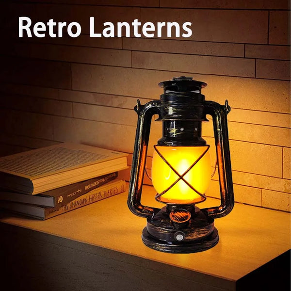 EmberGlow Vintage Lantern - Stonrift atmospheric home decor