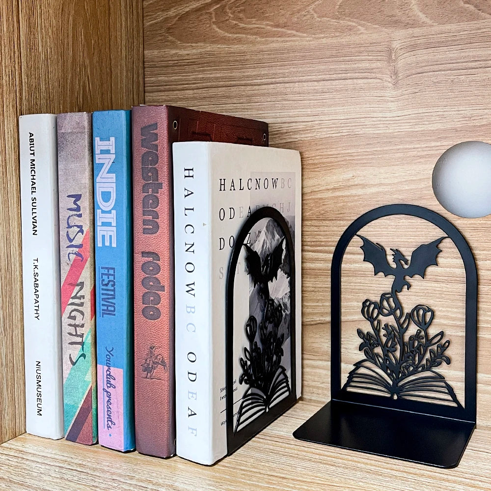 Ironwing Fantasy Bookends - Stonrift atmospheric home decor