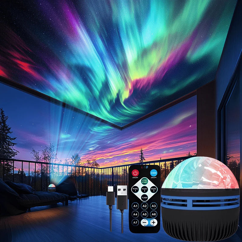 Starlit Aurora Projector - Stonrift atmospheric home decor