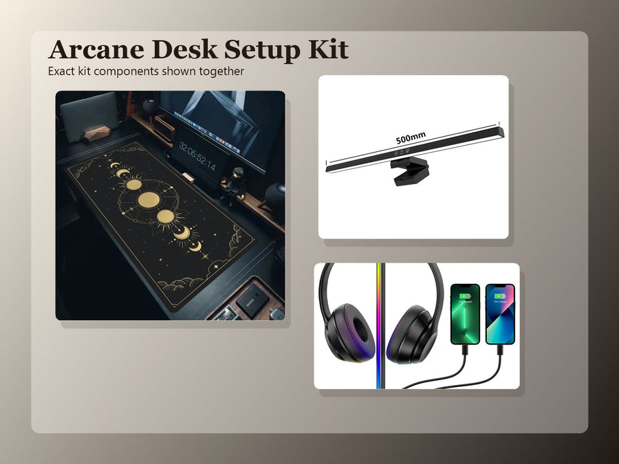 Arcane Desk Setup Kit exact kit components